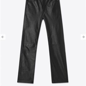 BLK DNM Dark Leather Trousers